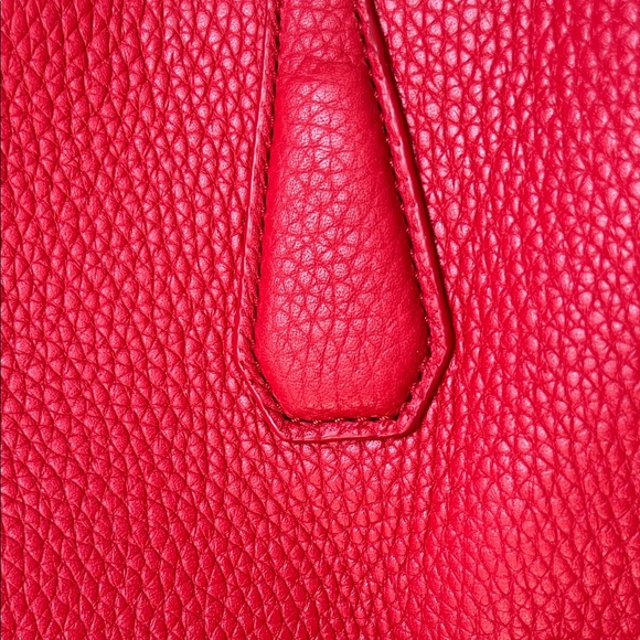 NWT Tory Burch Brody Tote Liberty Red/Beige Pebbled Leather - Picture 7 of 11